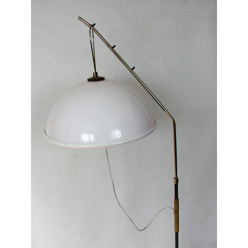 Vintage vloerlamp van metaal en acryl