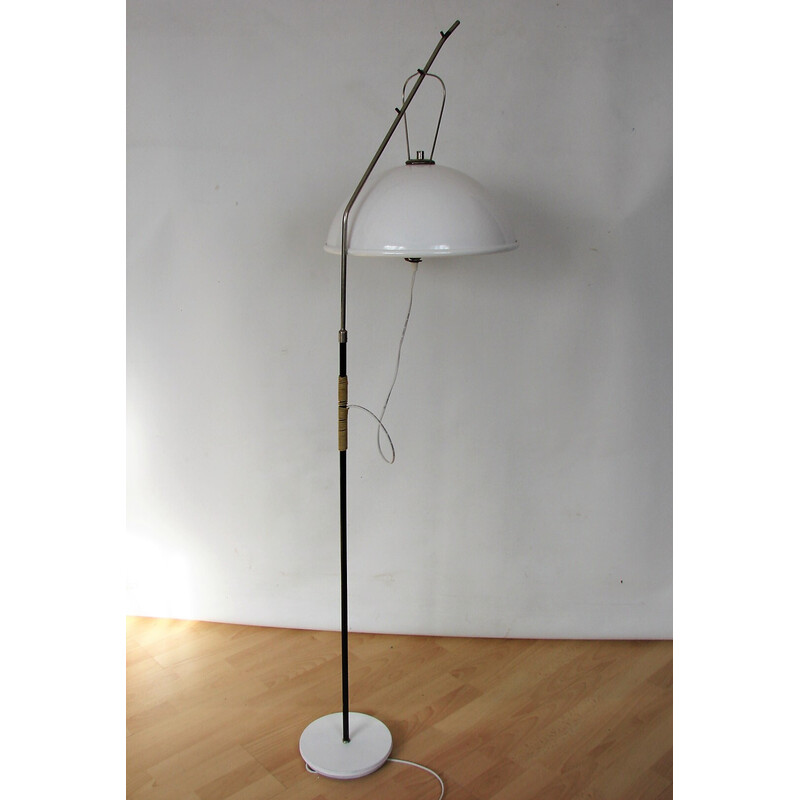 Vintage metal and acrylic floor lamp