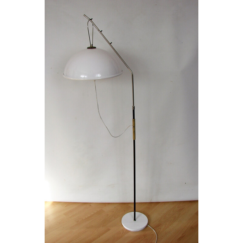 Vintage metal and acrylic floor lamp