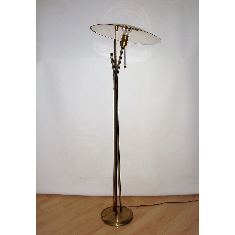 Mid century brass floor lamp, Italy 1960s