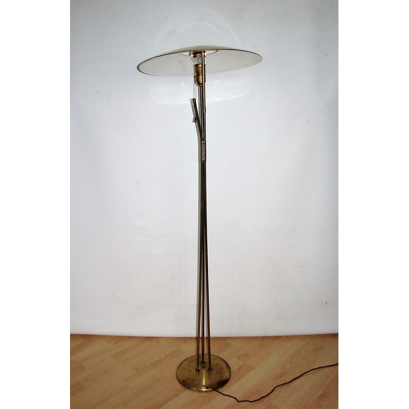 Mid century brass floor lamp, Italy 1960s