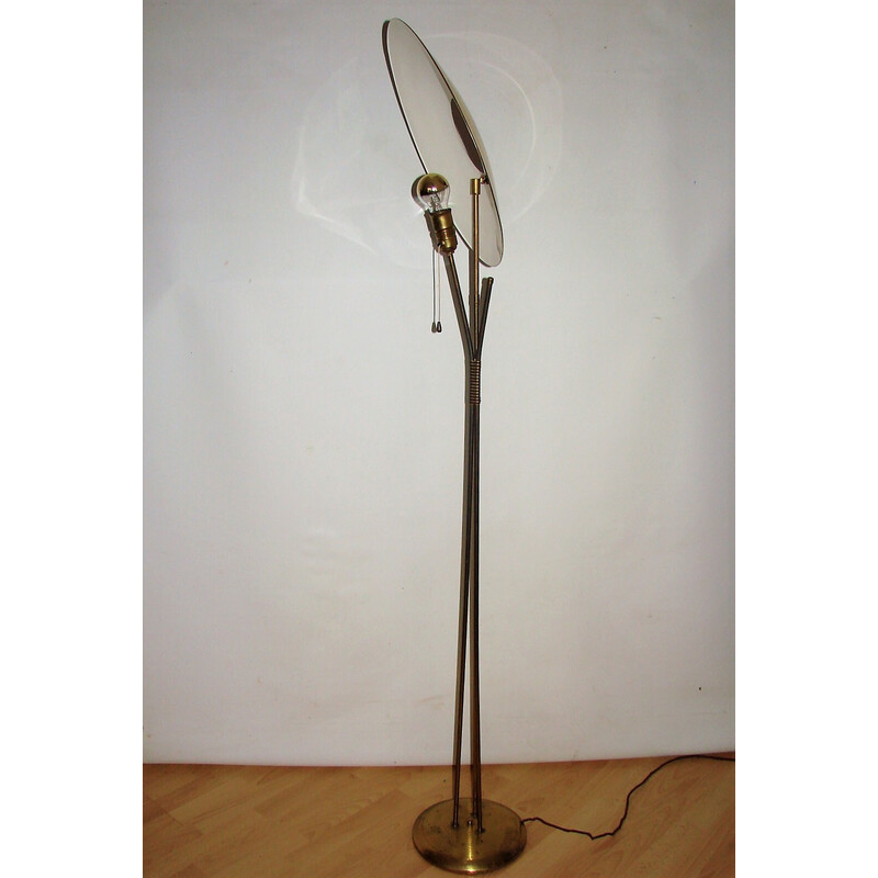 Mid century brass floor lamp, Italy 1960s