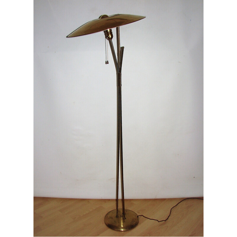 Mid century brass floor lamp, Italy 1960s