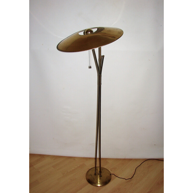 Mid century brass floor lamp, Italy 1960s