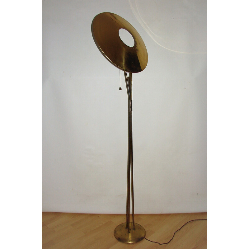 Mid century brass floor lamp, Italy 1960s