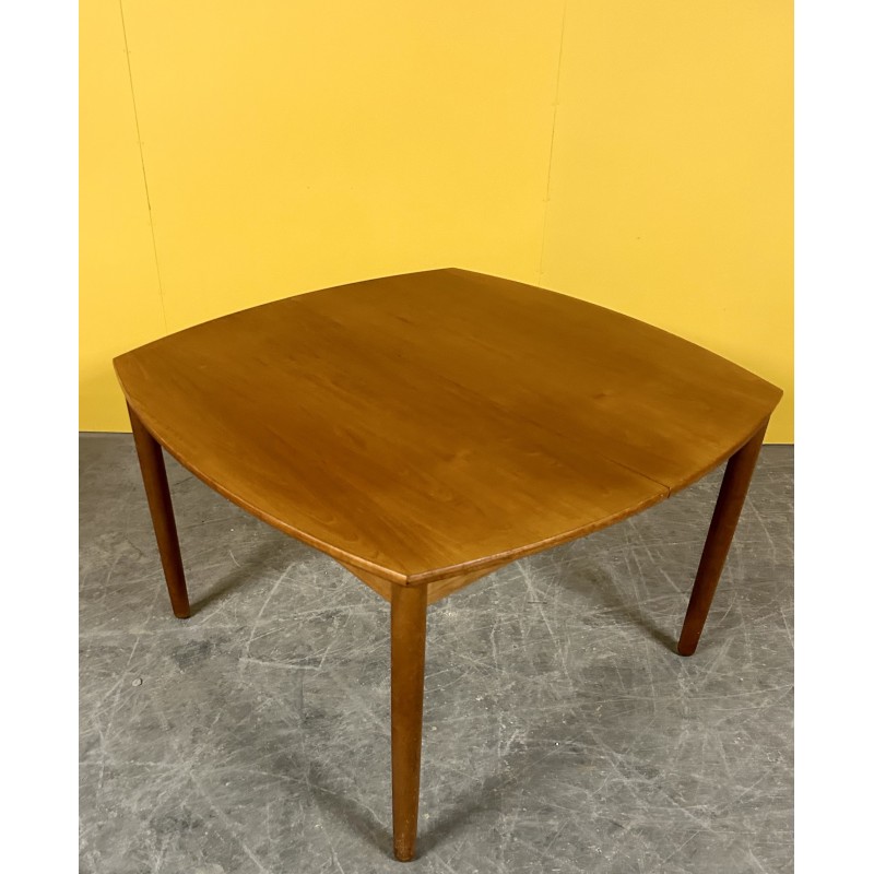 Danish vintage teak extendable dining table, 1960s