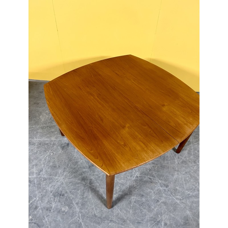 Danish vintage teak extendable dining table, 1960s