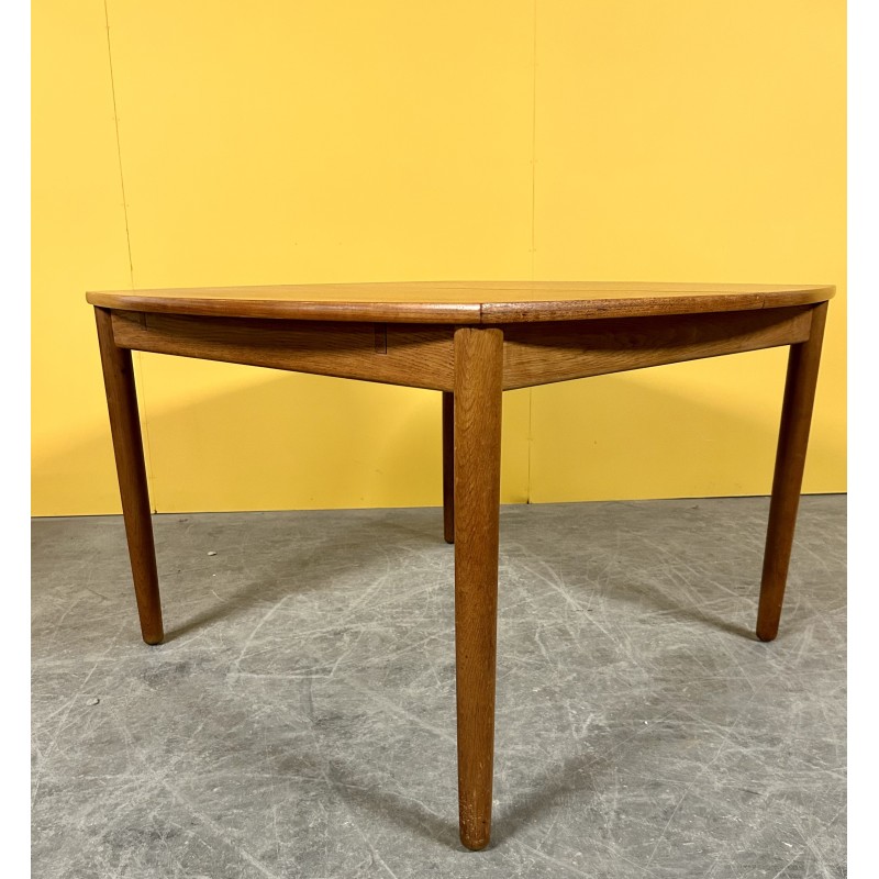 Danish vintage teak extendable dining table, 1960s