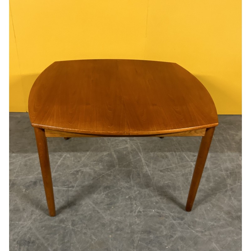 Danish vintage teak extendable dining table, 1960s