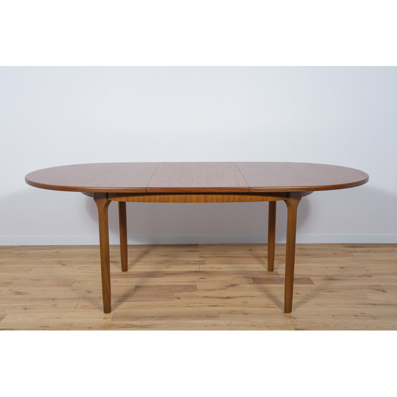 Ovaler ausziehbarer Esstisch aus Teakholz von McIntosh, 1960er Jahre
