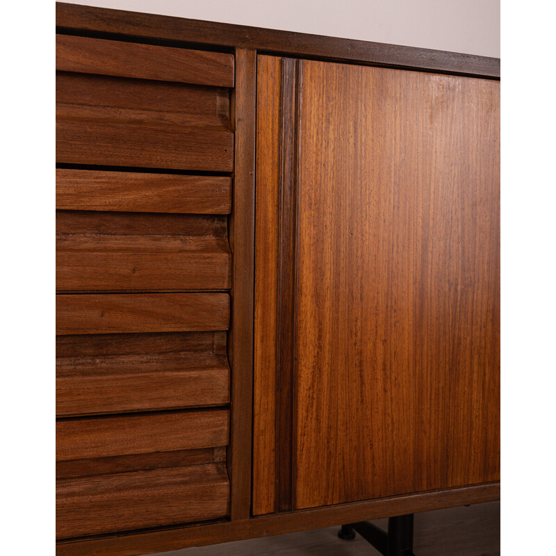 Vintage teak wood sideboard by Osvaldo Borsani for Tecno, 1960s