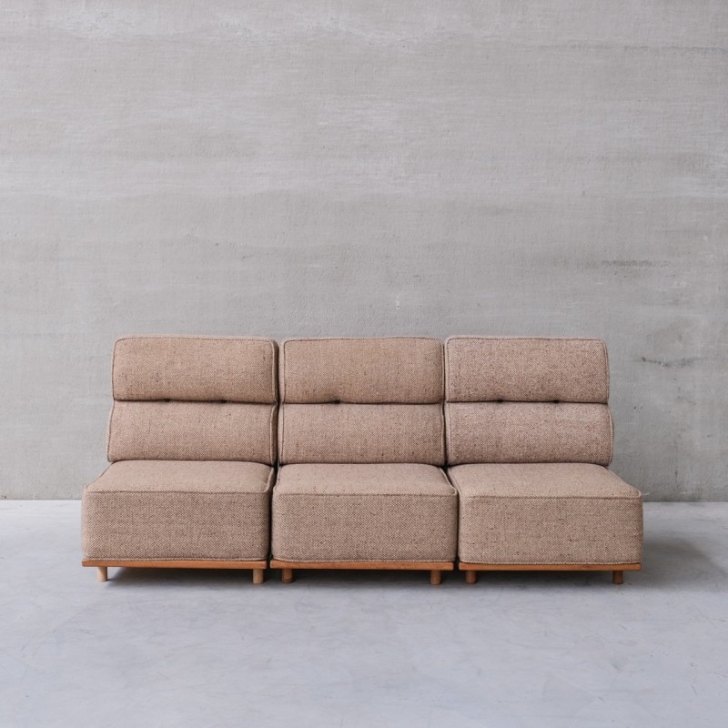 Vintage modular sofa by Guillerme et Chambron, France 1960s