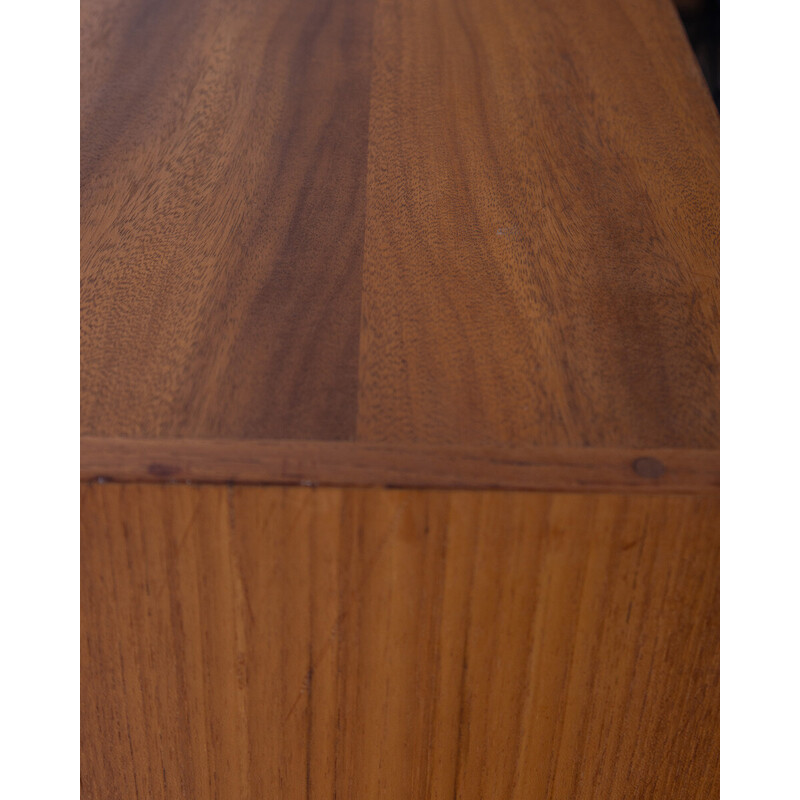 Tablero alto vintage en madera de teca, años 60