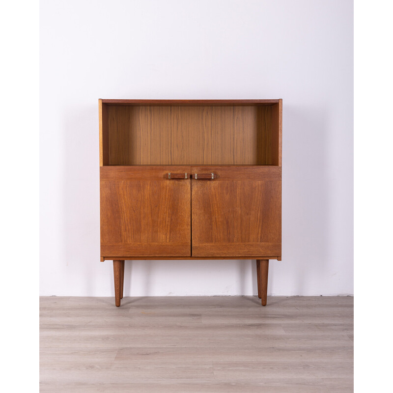 Vintage highboard in teak wood, 1960s