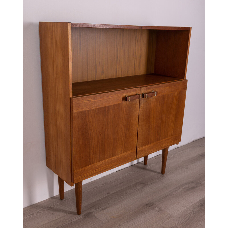 Vintage highboard in teak wood, 1960s