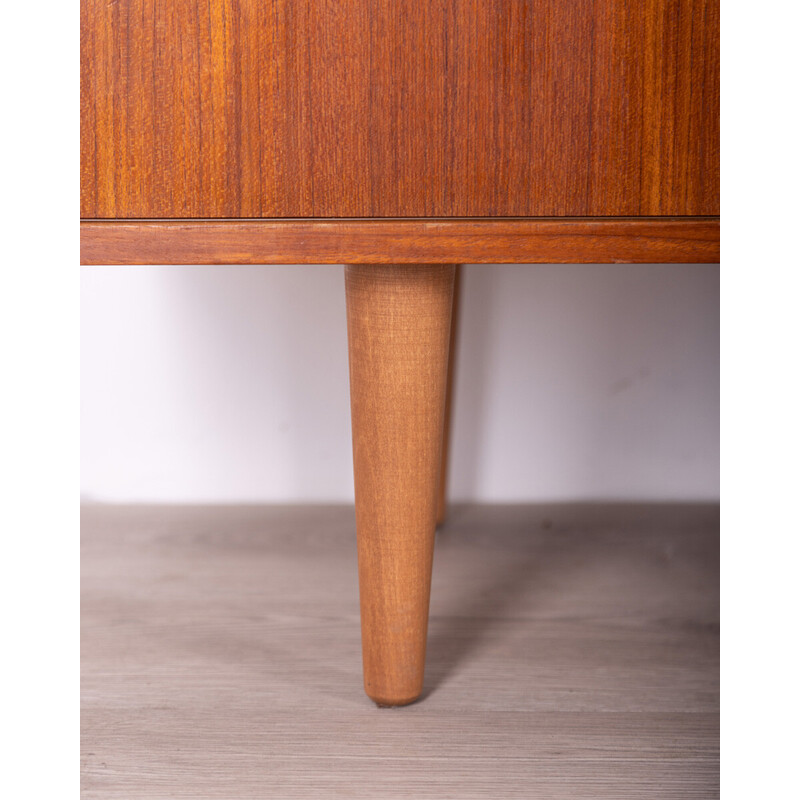 Vintage teak houten dressoir met twee schuifdeuren, 1960