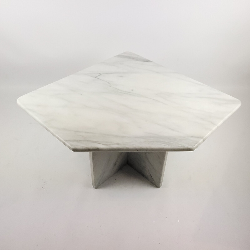 Tavolino in marmo vintage, anni '80