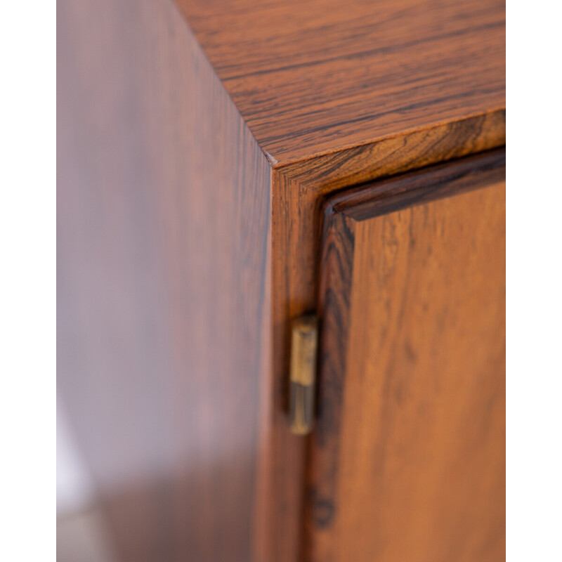 Vintage sideboard in rosewood with two hinged doors by Poul Hundevad, 1960s