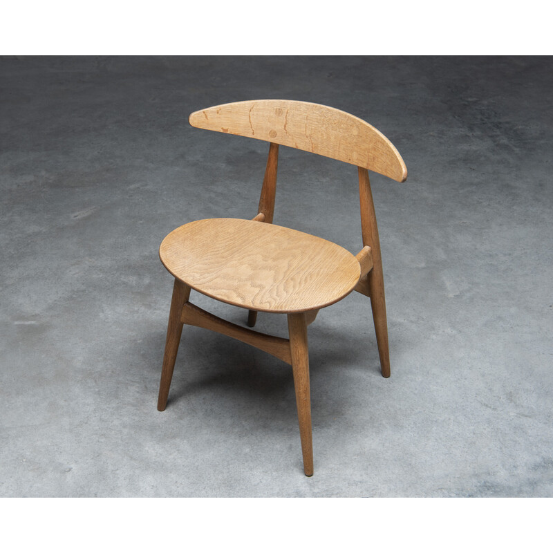 Conjunto de 3 cadeiras de jantar Ch33 vintage de Hans J. Wegner para Carl Hansen e Søn, Dinamarca