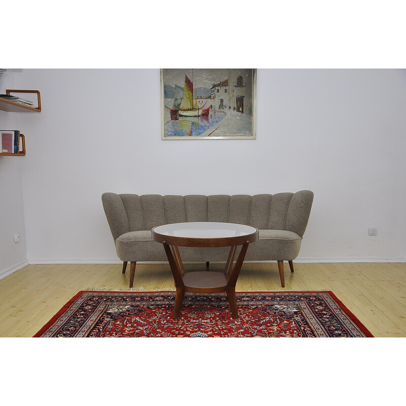 Vintage semicircular cocktail sofa, 1960s