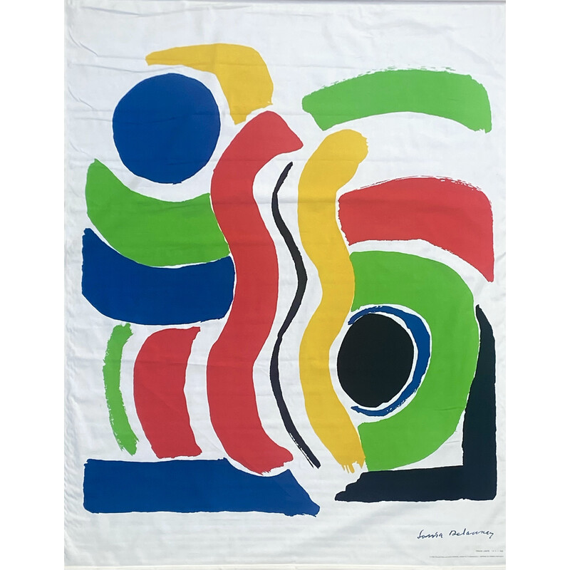 Serigrafia d'epoca "Jeux d'enfants" di Sonia Delaunay