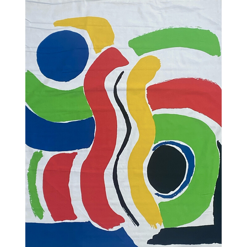 Serigrafia d'epoca "Jeux d'enfants" di Sonia Delaunay