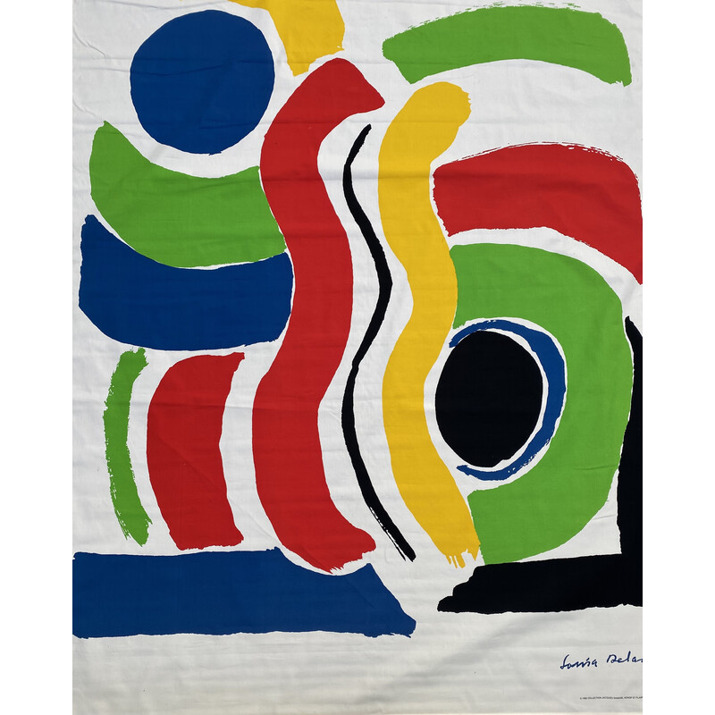 Sérigraphie vintage "Jeux d'enfants" de Sonia Delaunay