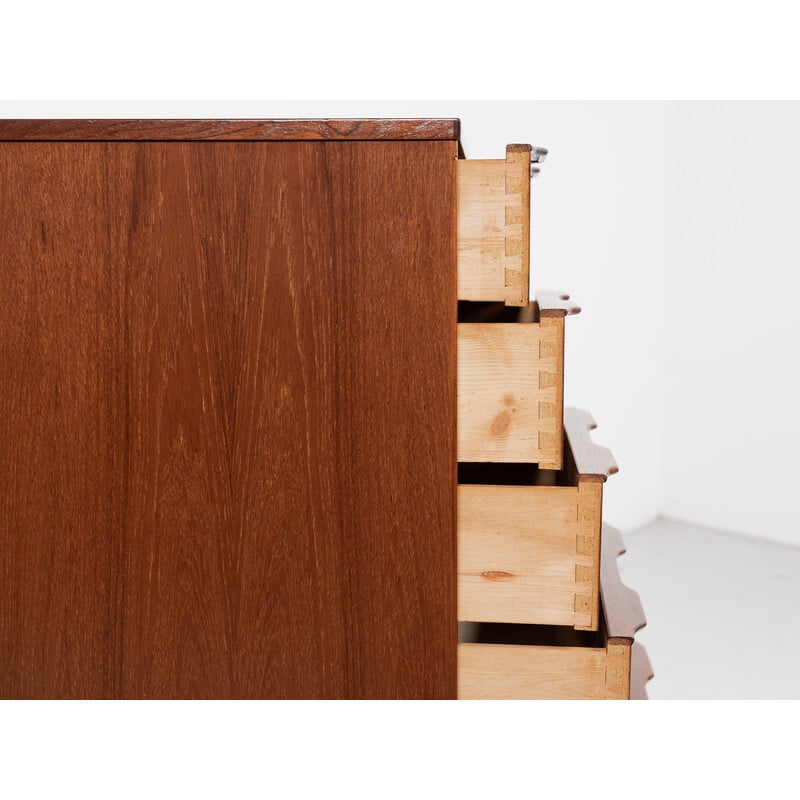 Mid century Danish chest of 6 drawers in teak by Si Bomi Møbler, 1960s
