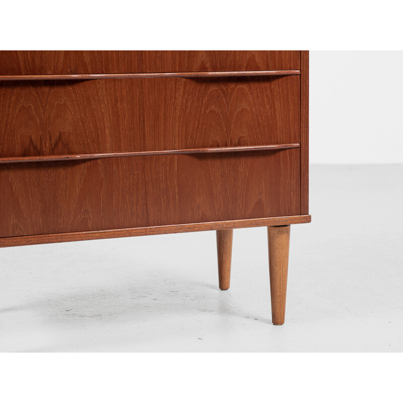 Mid century Danish chest of 6 drawers in teak by Si Bomi Møbler, 1960s