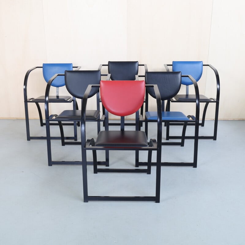 Conjunto de 6 cadeiras de jantar vintage "Sinus" de Karl Friedrich Förster para a Kff