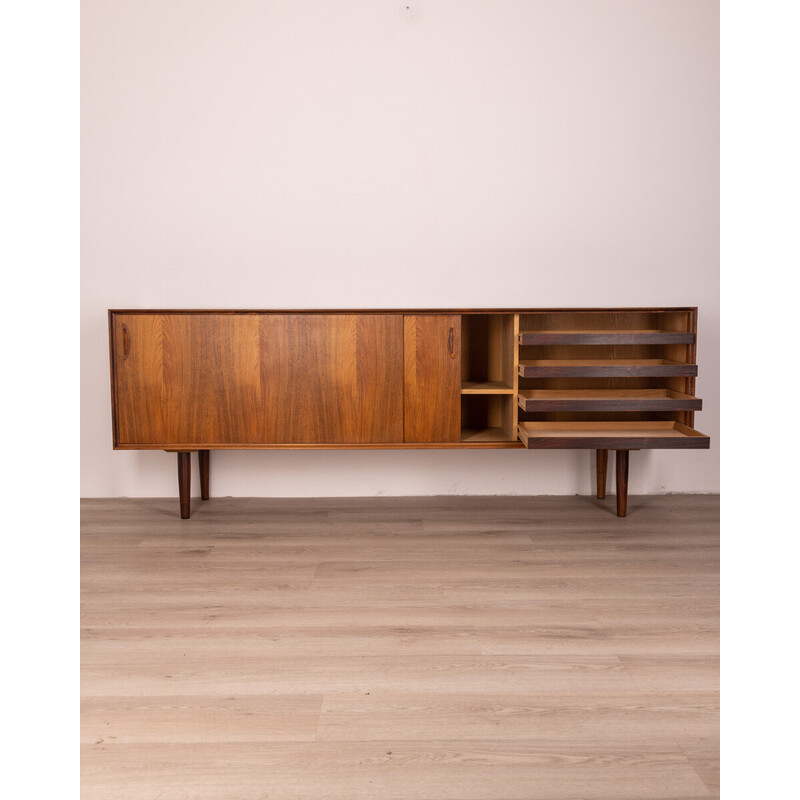 Sideboard aus Palisanderholz mit zwei Schiebetüren, 1960er Jahre