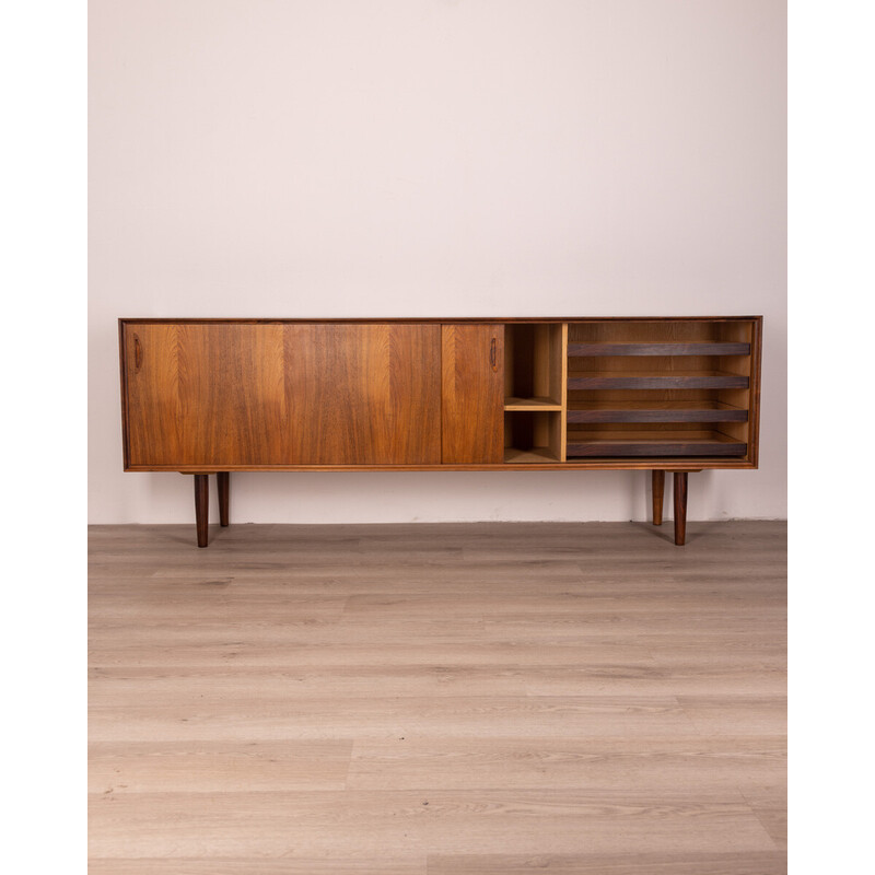 Sideboard aus Palisanderholz mit zwei Schiebetüren, 1960er Jahre