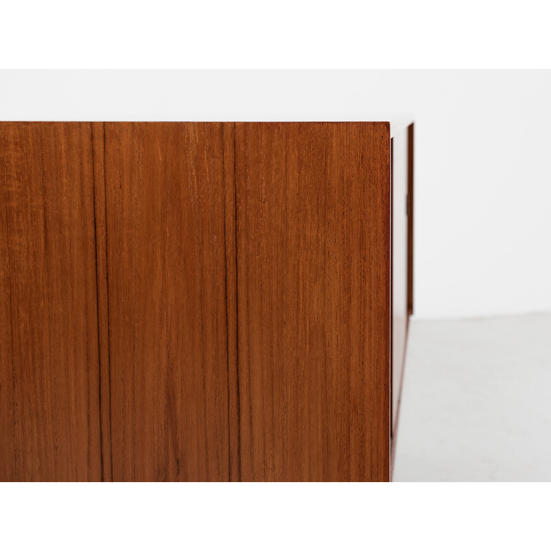 Mid-Century Sideboard aus Teakholz mit 2 Schiebetüren, Deutschland 1960er Jahre