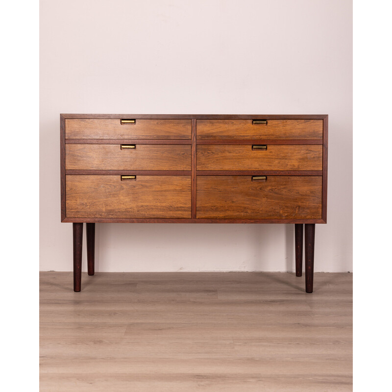 Vintage Danish chest of drawers in rosewood wood, 1960s