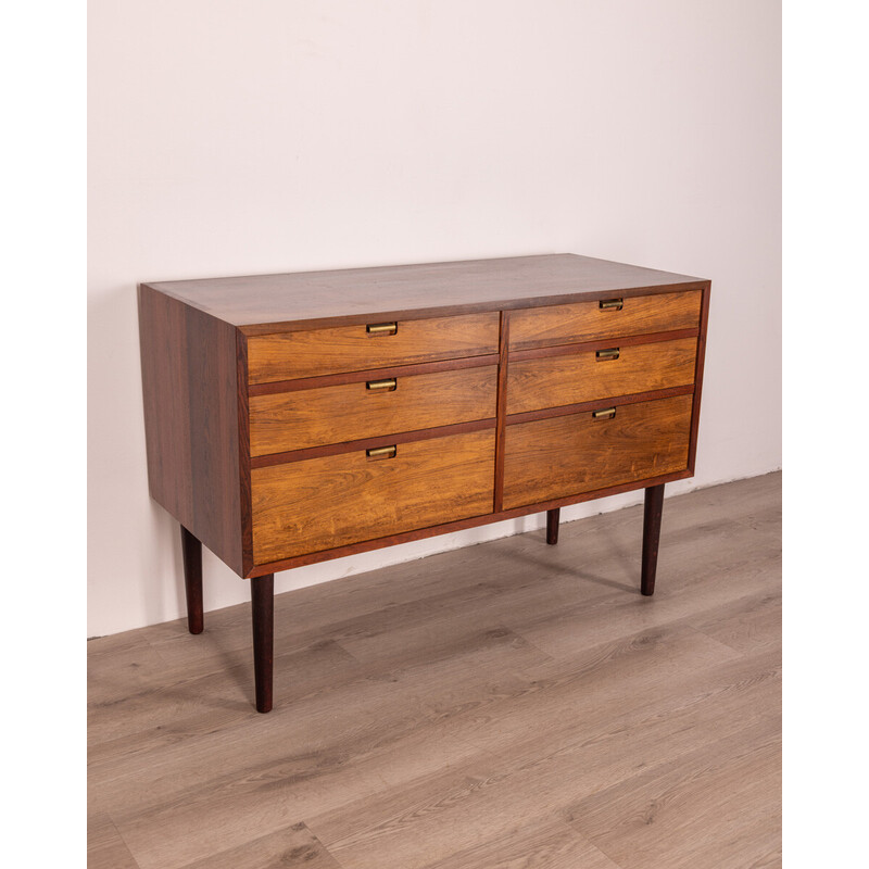 Vintage Danish chest of drawers in rosewood wood, 1960s