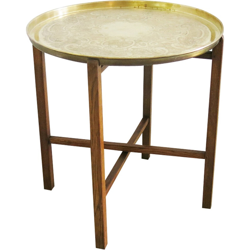 Small side table in brass - 1940s