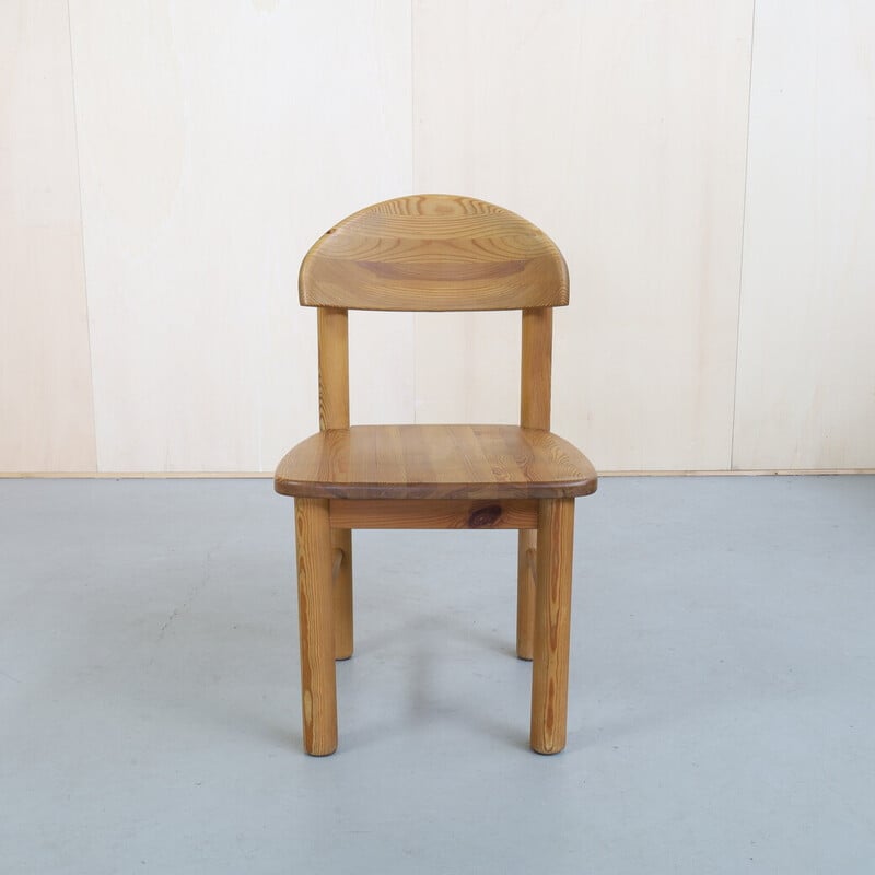 Conjunto de 6 cadeiras de jantar vintage em pinewood de Rainer Daumiller para Hirtshals Sawaerk, década de 1970