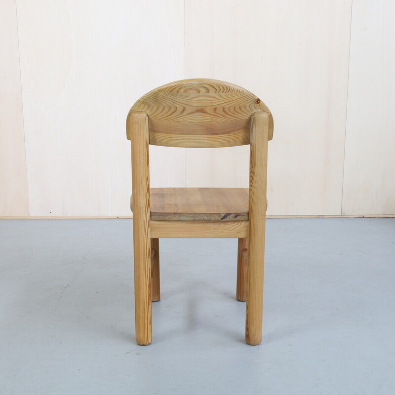 Set of 6 vintage dining chairs in pinewood by Rainer Daumiller for Hirtshals Sawaerk, 1970s