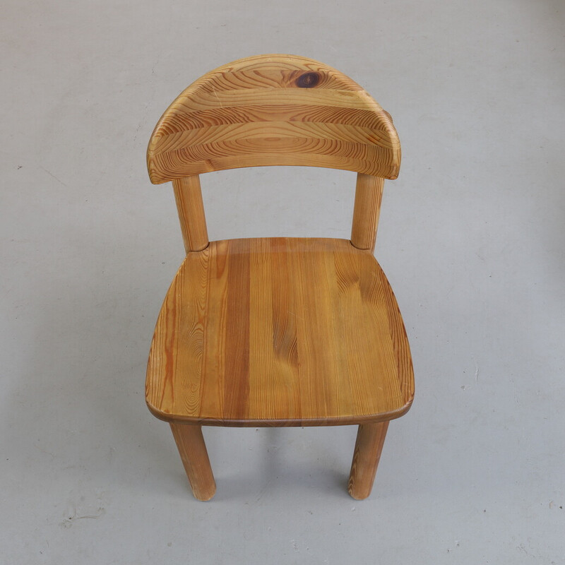 Juego de 6 sillas de comedor vintage en madera de pino por Rainer Daumiller para Hirtshals Sawaerk, 1970s