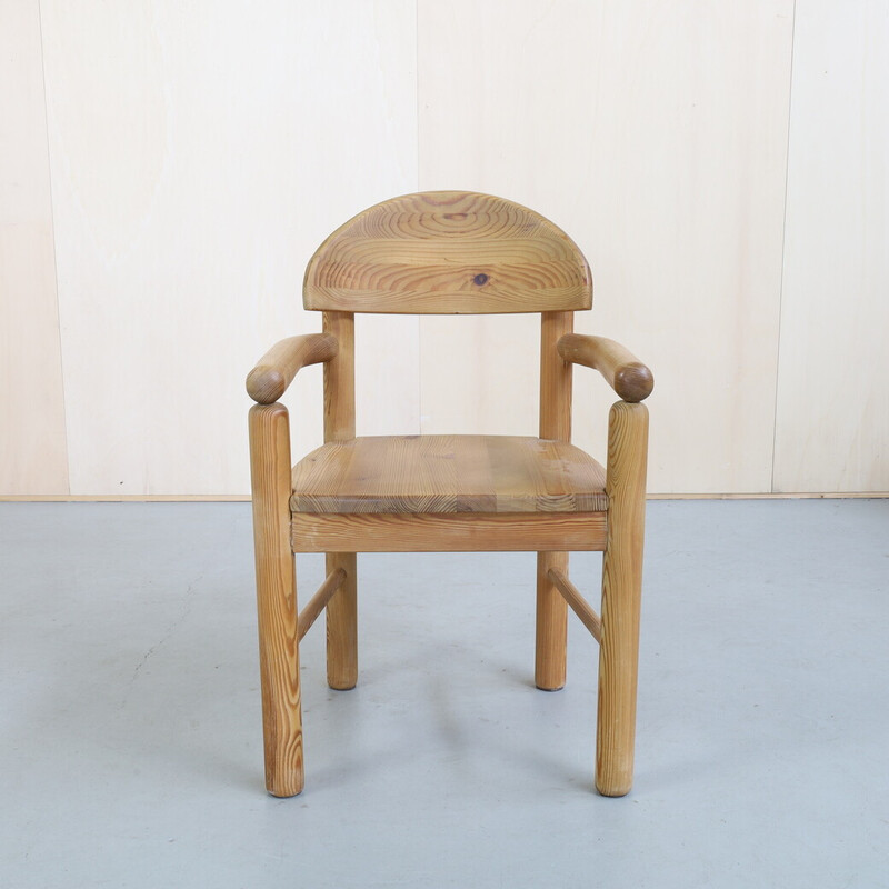 Set di 6 sedie da pranzo vintage in legno di pino di Rainer Daumiller per Hirtshals Sawaerk, anni '70