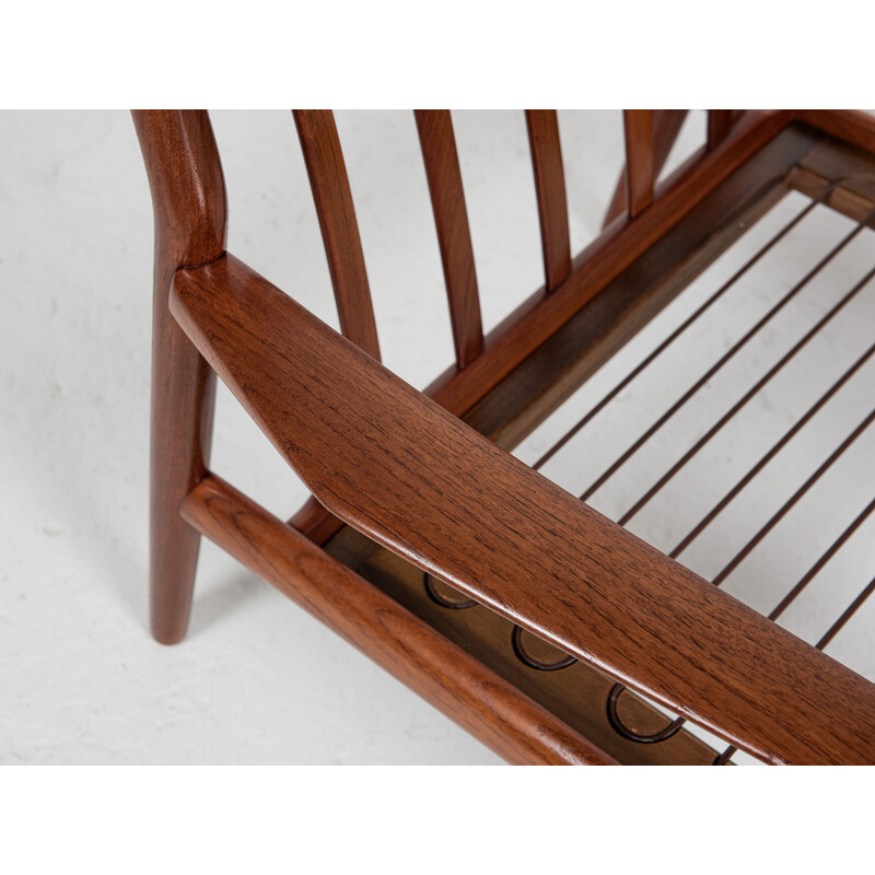 Pair of mid century Danish armchairs in teak by Svend Aage Eriksen for Glostrup, 1960s