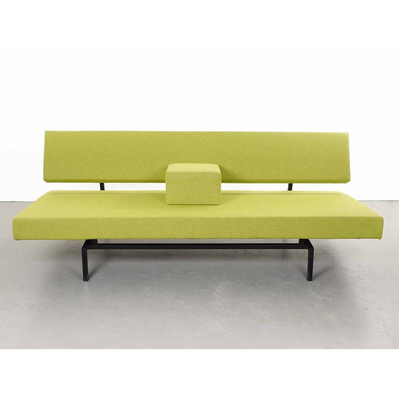 Vintage green sofa bed br03 de Martin Visser para 't Spectrum, anos 60