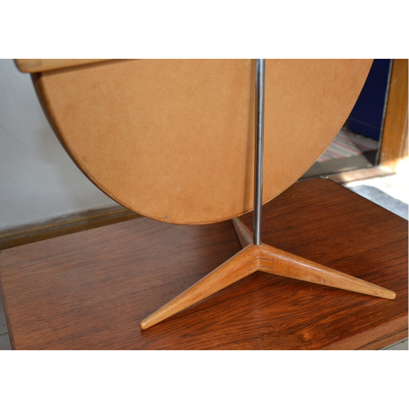 Wooden framed table mirror by Uno & Osten Kristiansson for Luxus - 1960s