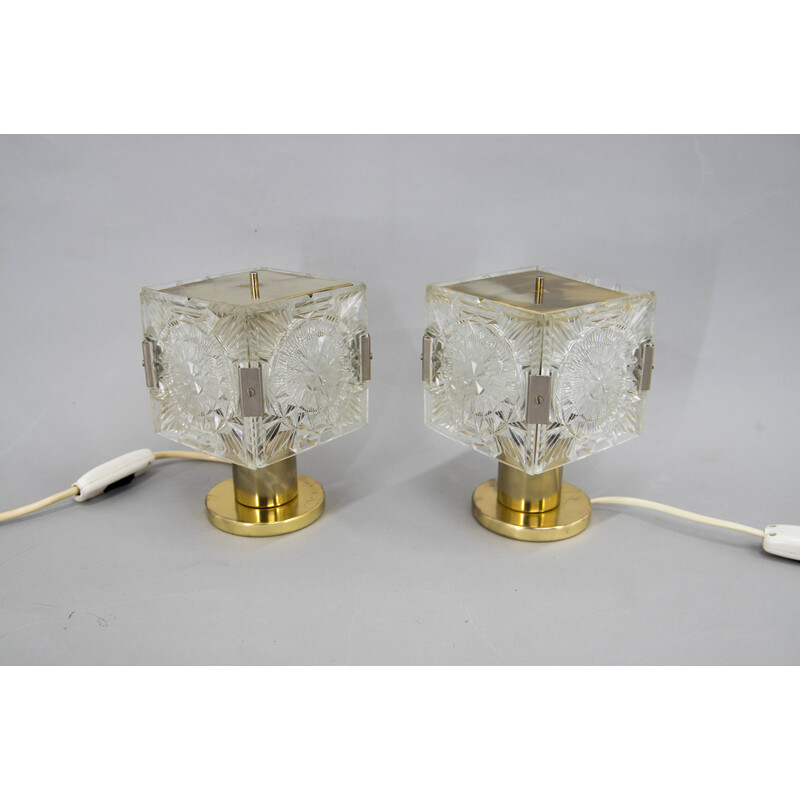 Paar Vintage-Tischlampen von Kamenicky Senov, 1970er Jahre