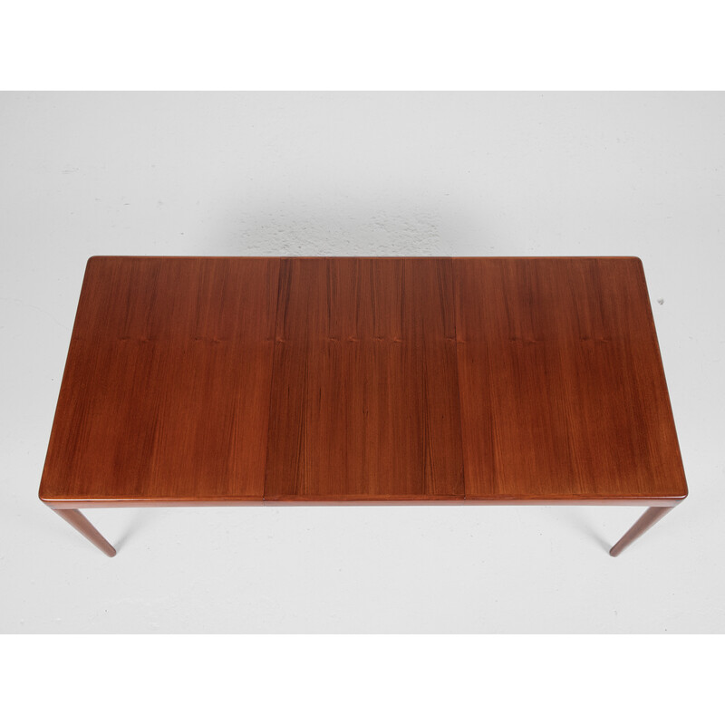 Mid century Danish dining table in teak by Hw Klein for Bramin, 1970