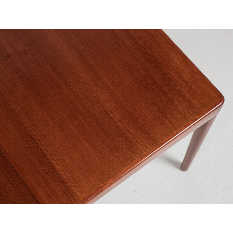 Mid century Danish dining table in teak by Hw Klein for Bramin, 1970