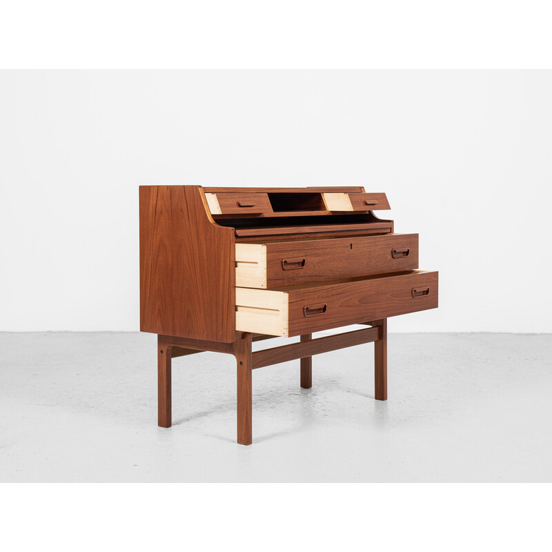 Vintage secretary in teak by Arne Wahl Iversen for Vinde Møbelfabrik, Denmark 1960s