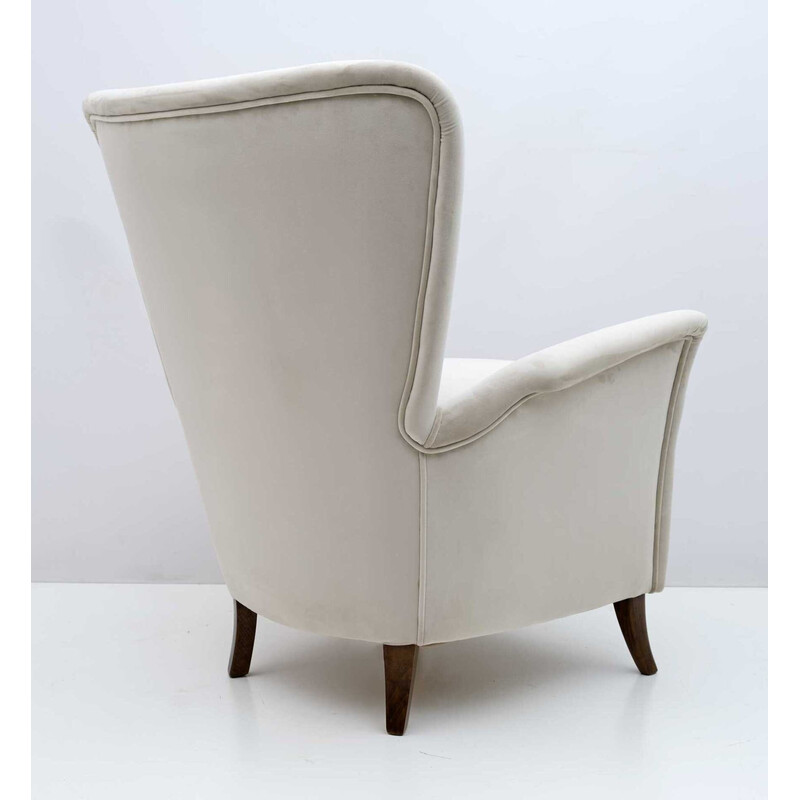 Pareja de sillones Art Dèco italianos vintage de Gio Ponti para Hotel Bristol Merano, Italia años 50
