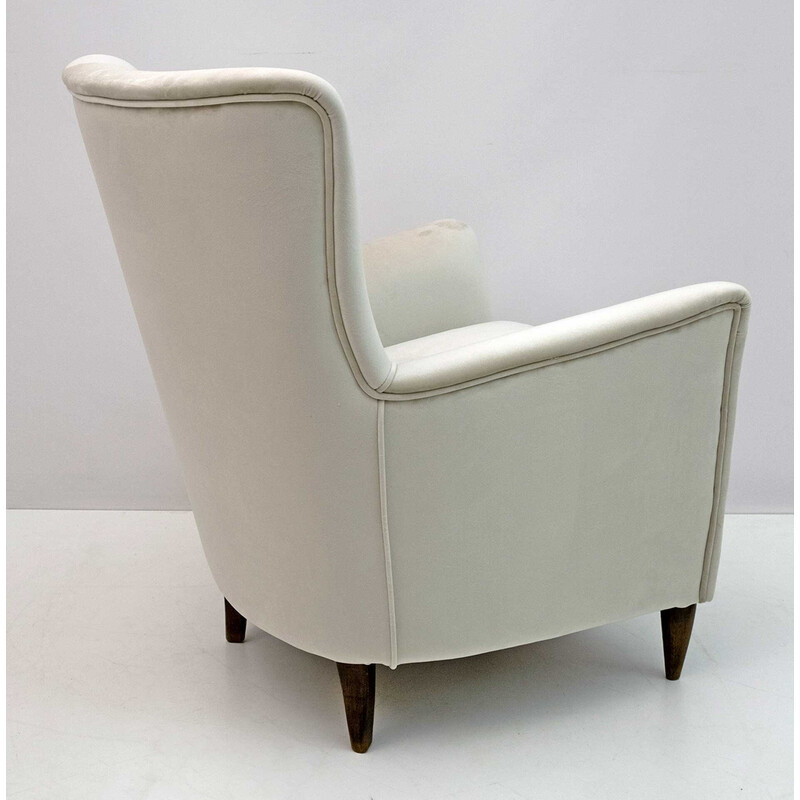 Pair of vintage Art Dèco Italian armchairs by Gio Ponti for Hotel Bristol Merano, Italy 1950s