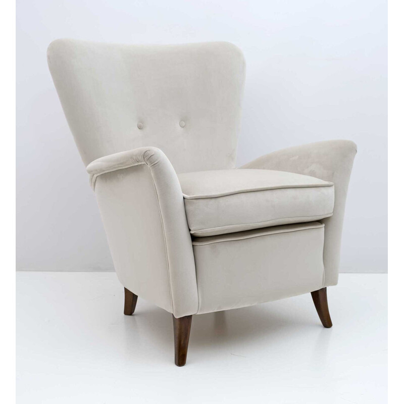Paar italienische Sessel im Art Dèco-Stil von Gio Ponti für das Hotel Bristol Merano, Italien 1950er Jahre